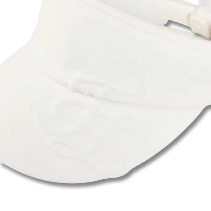 Fairliar Furry Logo Golf Visor Ivory - FW25 Women