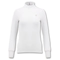 Fairliar Half High-Neck Ruffle Golf Mock White - FW23 Women