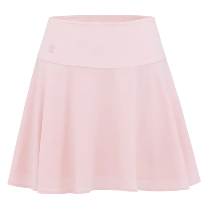 Fairliar High Waist Jersey Flared Golf Skirt Pink - SS25 Women