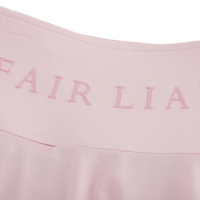 Fairliar High Waist Jersey Flared Golf Skirt Pink - SS25 Women