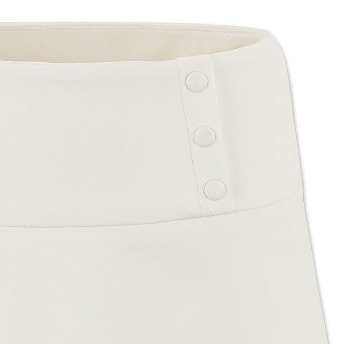 Fairliar High Waisted Double Flare Golf Skirt Ivory - FW23 Women