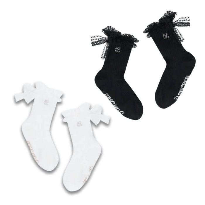 Fairliar Lace Ribbon Summer Ankle Golf Socks - SS26 Women