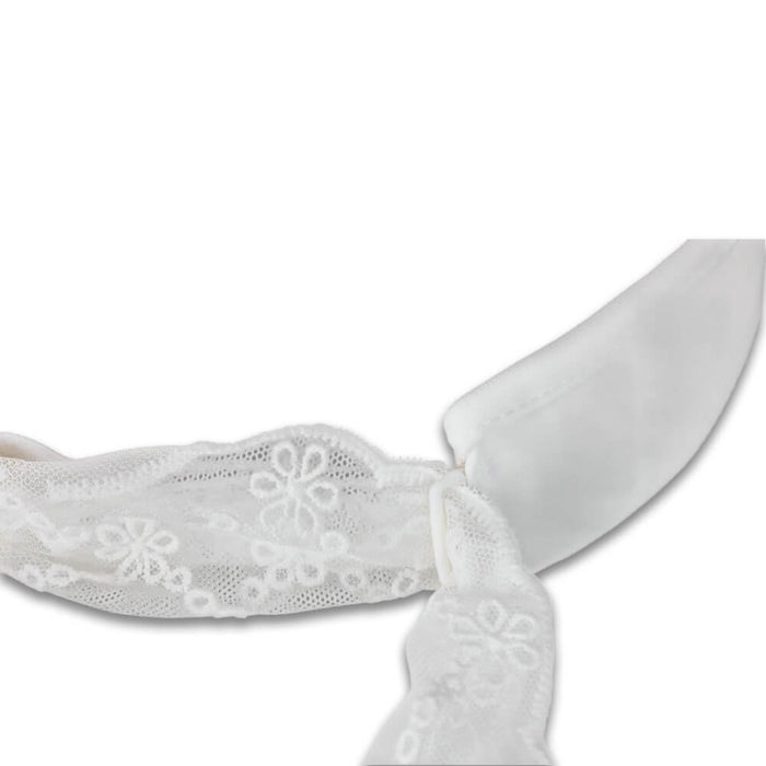 Fairliar Lace Scarf Golf Visor White - SS26 Women