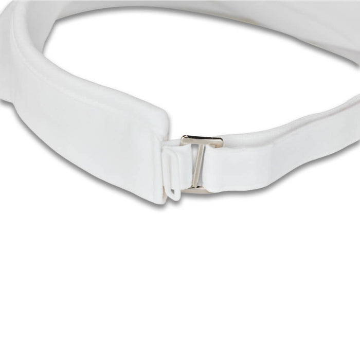 Fairliar Lace Scarf Golf Visor White - SS26 Women