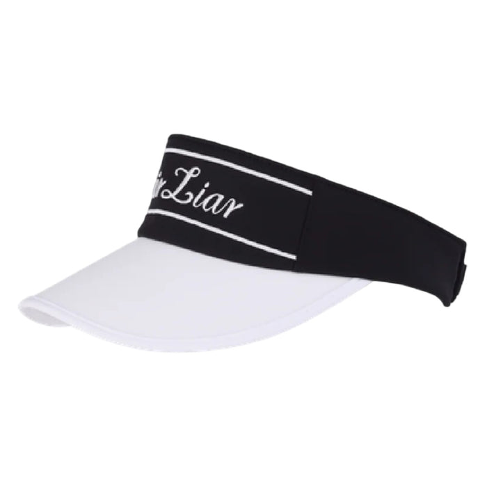 Fairliar Logo Embroidered Golf Visor Black - SS25 Women