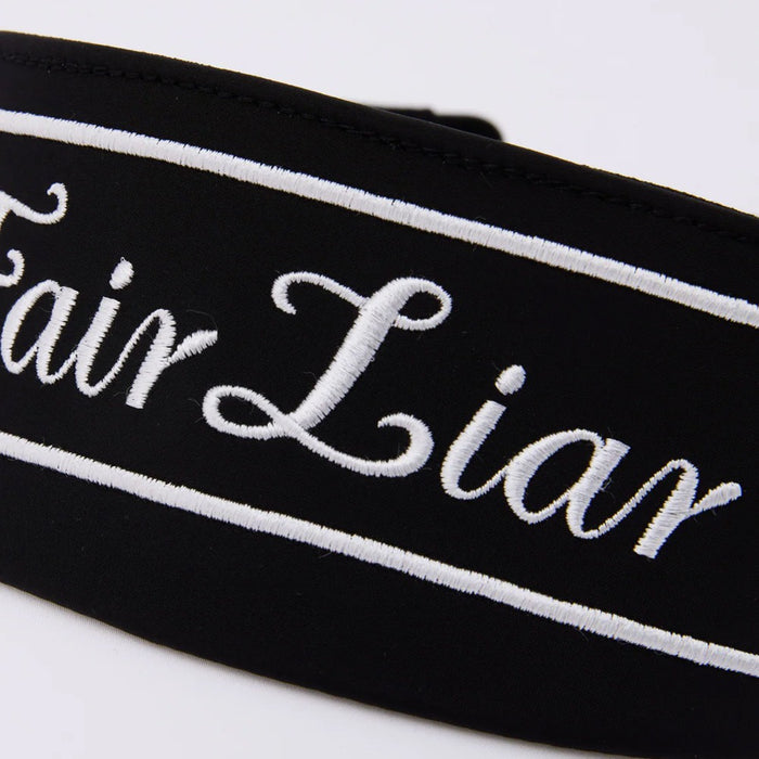 Fairliar Logo Embroidered Golf Visor Black - SS25 Women
