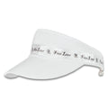 Fairliar Logo Tape With Pearl Golf Visor White - SS26 Women