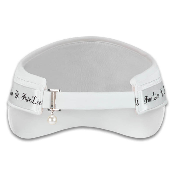 Fairliar Logo Tape With Pearl Golf Visor White - SS26 Women