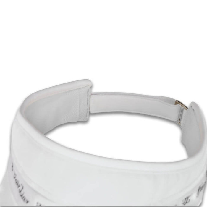 Fairliar Logo Tape With Pearl Golf Visor White - SS26 Women