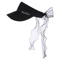 Fairliar Mesh Organza Ribbon Golf Visor Black - 25 Women