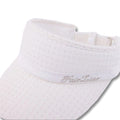 Fairliar Mesh Organza Ribbon Golf Visor White - 25 Women