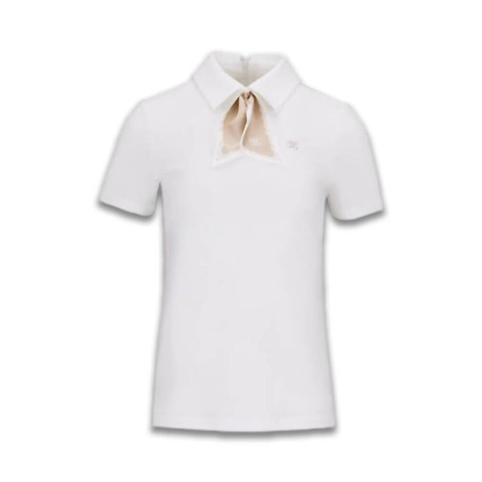Fairliar Petit Scarf Set Golf T-Shirt White - SS26 Women
