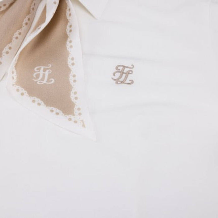 Fairliar Petit Scarf Set Golf T-Shirt White - SS26 Women