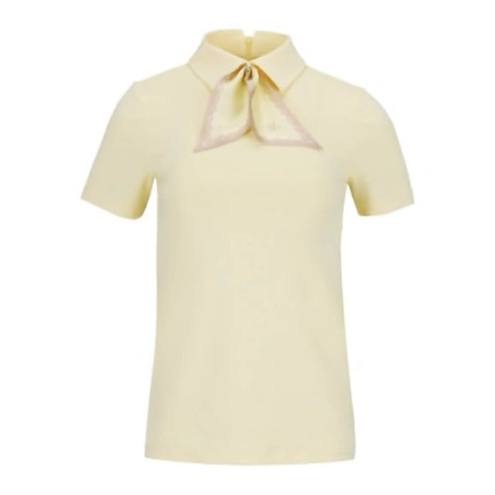 Fairliar Petit Scarf Set Golf T-Shirt Yellow - SS26 Women