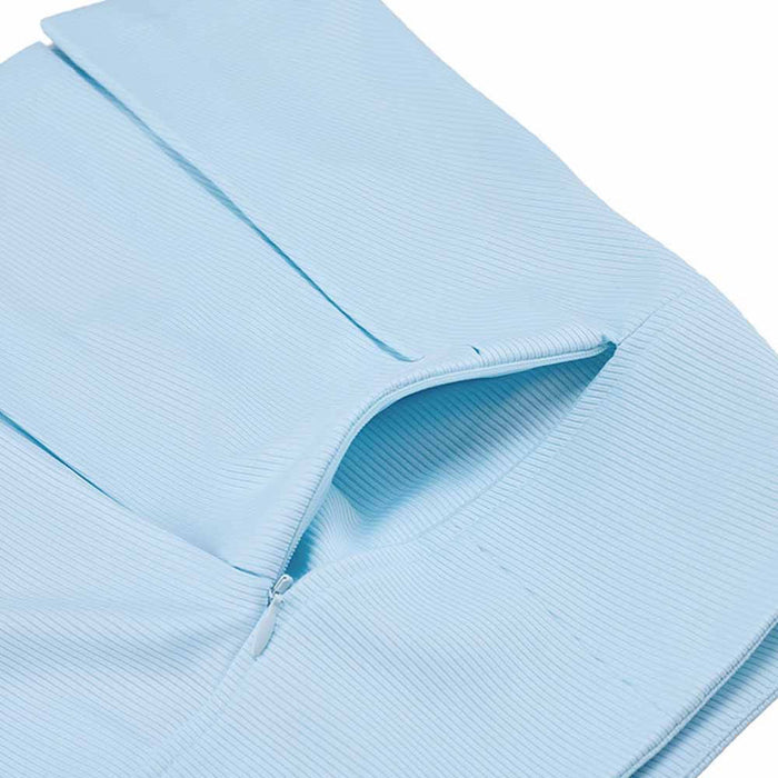 Fairliar Rib Back Pleated Golf Skirt Ceramic Blue - SS26 Women