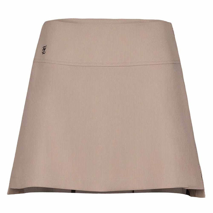 Fairliar Rib Back Pleated Golf Skirt Cocoa - SS26 Women
