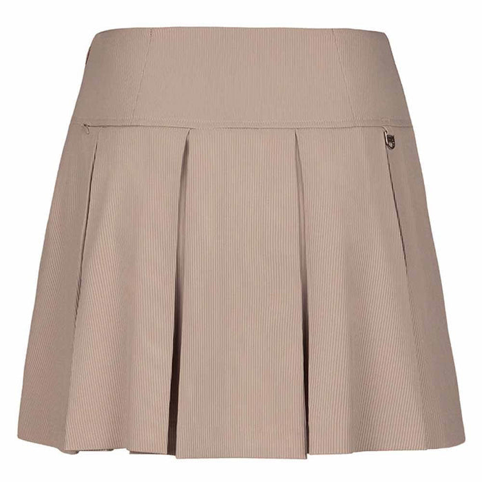 Fairliar Rib Back Pleated Golf Skirt Cocoa - SS26 Women