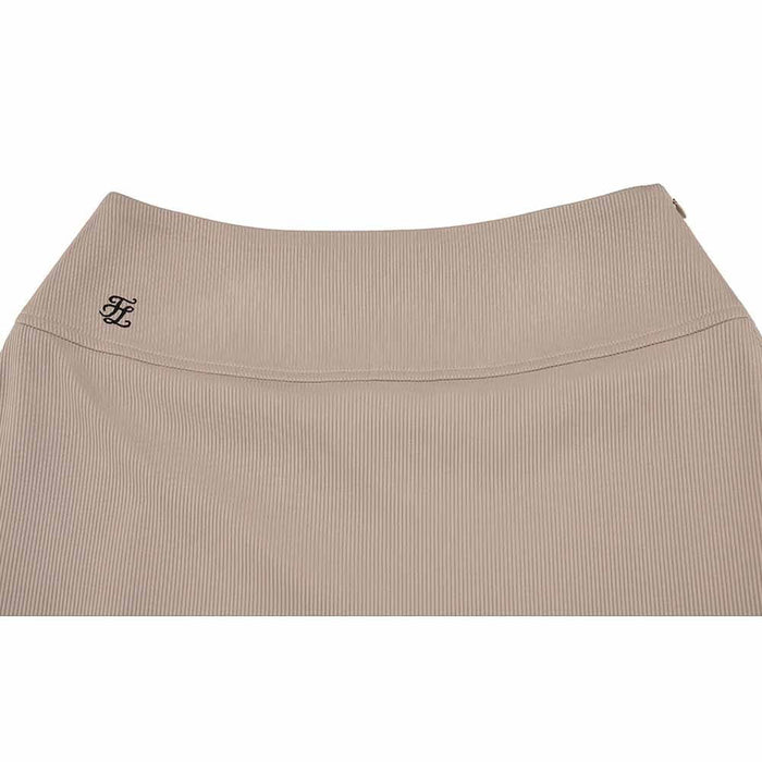 Fairliar Rib Back Pleated Golf Skirt Cocoa - SS26 Women