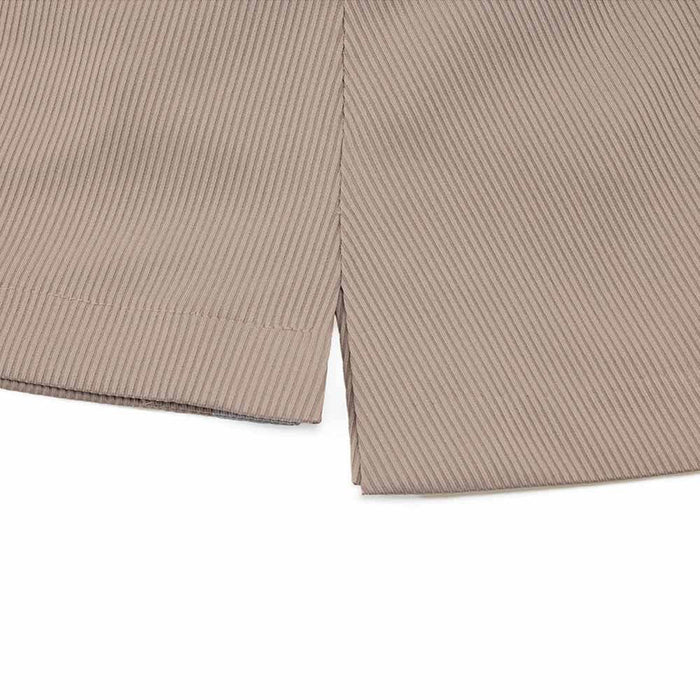 Fairliar Rib Back Pleated Golf Skirt Cocoa - SS26 Women