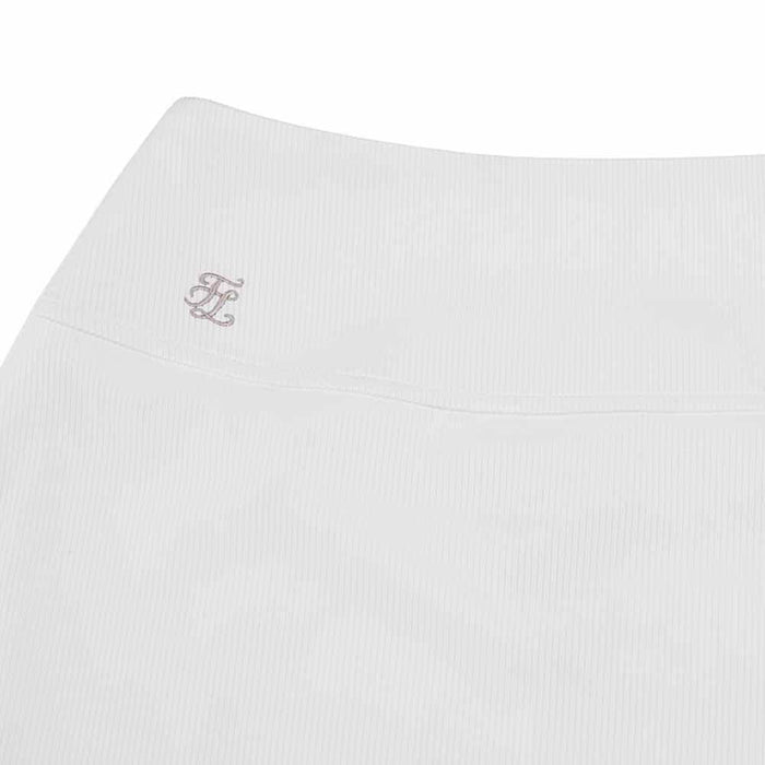 Fairliar Rib Back Pleated Golf Skirt White - SS26 Women