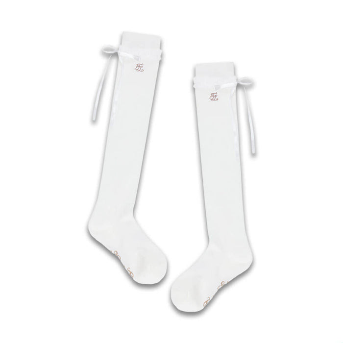 Fairliar Satin Ribbon Summer Knee Golf Socks - SS26 Women