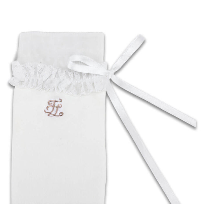 Fairliar Satin Ribbon Summer Knee Golf Socks - SS26 Women