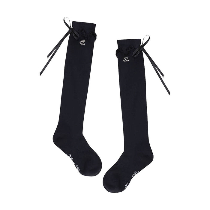 Fairliar Satin Ribbon Summer Knee Golf Socks - SS26 Women