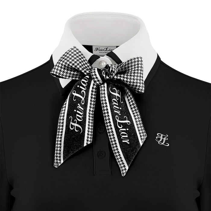 Fairliar Scart Set Collar Golf Polo Black - FW23 Women