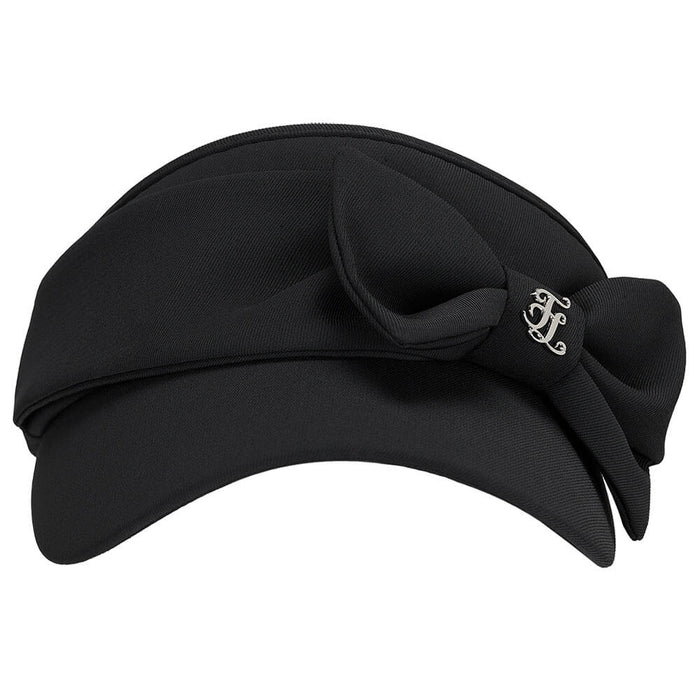 Fairliar Side Big Ribbon Golf Visor Black - FW25 Women