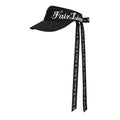 Fairliar Side Logo Wide Ribbon Golf Visor Black - SS25 Women