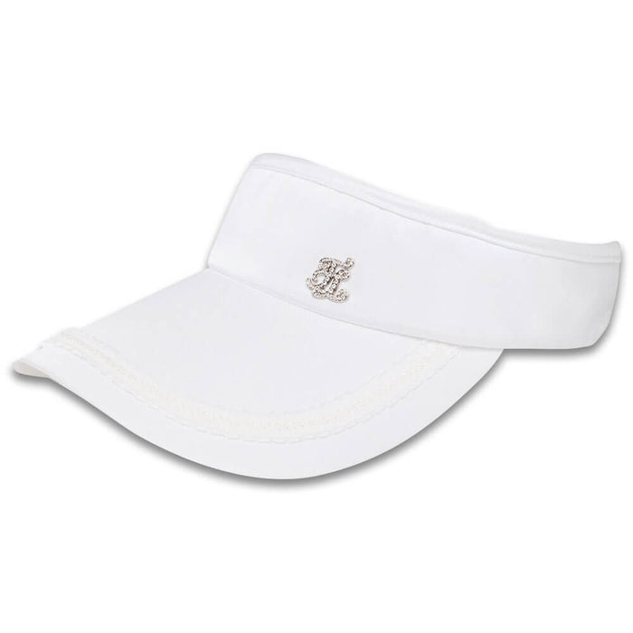 Fairliar Taped Wide Golf Visor White - SS25 Women