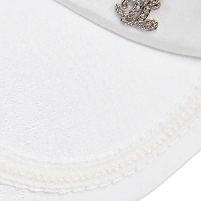 Fairliar Taped Wide Golf Visor White - SS25 Women