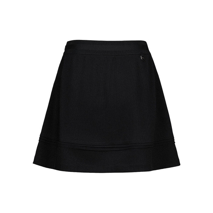 Fairliar Tulle Drape Golf Skirt Black - SS26 Women