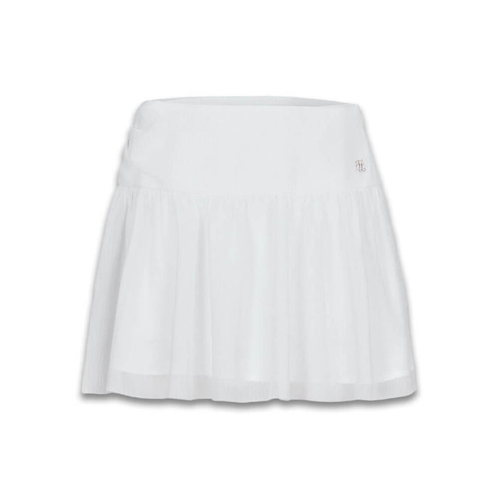 Fairliar Tulle Drape Golf Skirt White - SS26 Women