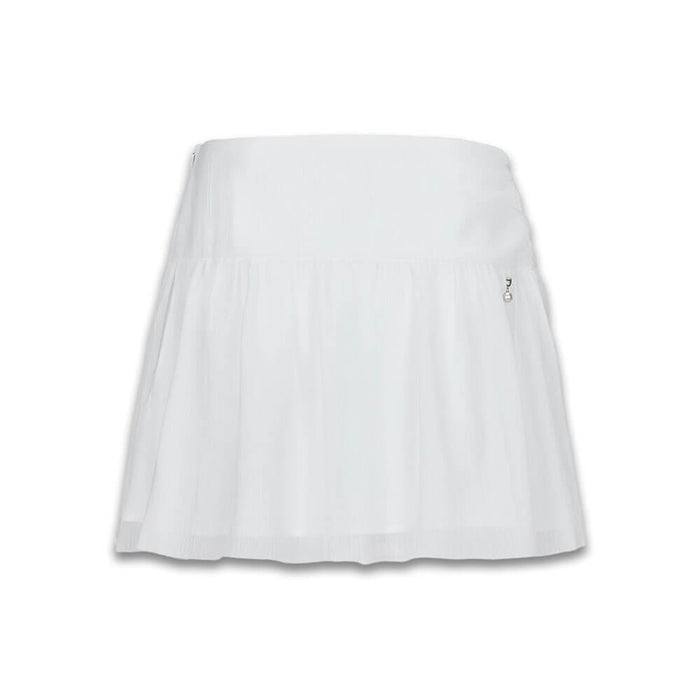 Fairliar Tulle Drape Golf Skirt White - SS26 Women