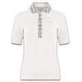 Fairliar Tweed Collar Shortsleeve Golf Polo White - SS24 Women
