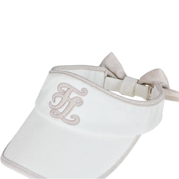 Fairliar Twinkle Ribbon Golf Visor Beige - SS26 Women