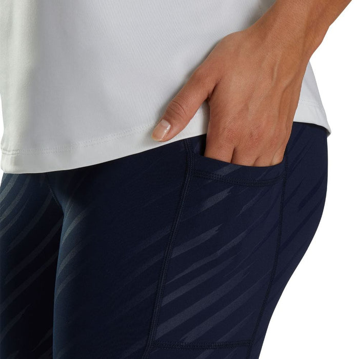 FootJoy Embossed Golf Leggings Navy - SS23 Women