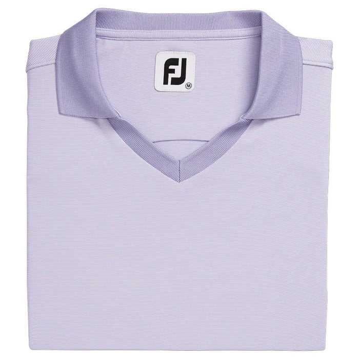 FootJoy End on End Open Collar Golf Polo Lavender - SS21 Women