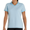 FootJoy End on End Open Collar Golf Polo Light Blue - SS21 Women
