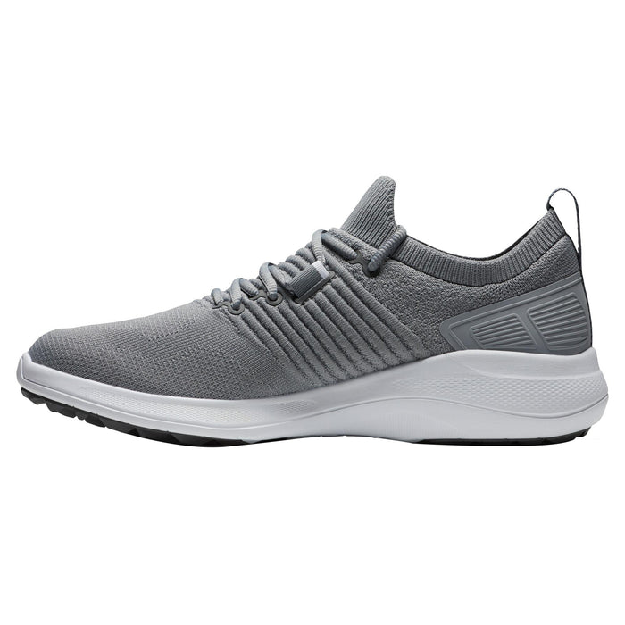 FootJoy FJ Flex XP Spikeless Golf Shoes Previous Season Style Gray/Gray/White - 21 Women