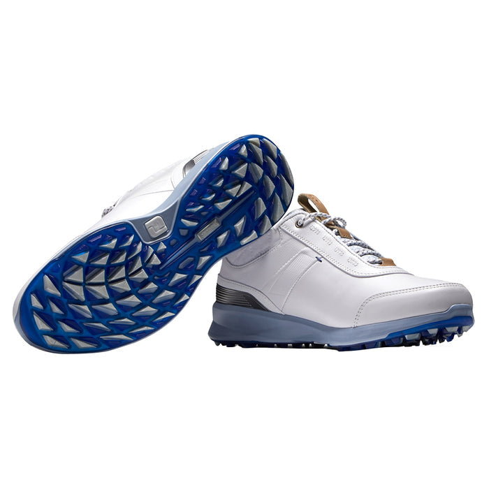 FootJoy FJ Stratos Luxury Casual Spikeless Golf Shoes Previous Season Style White Fashion Print - 21 Women