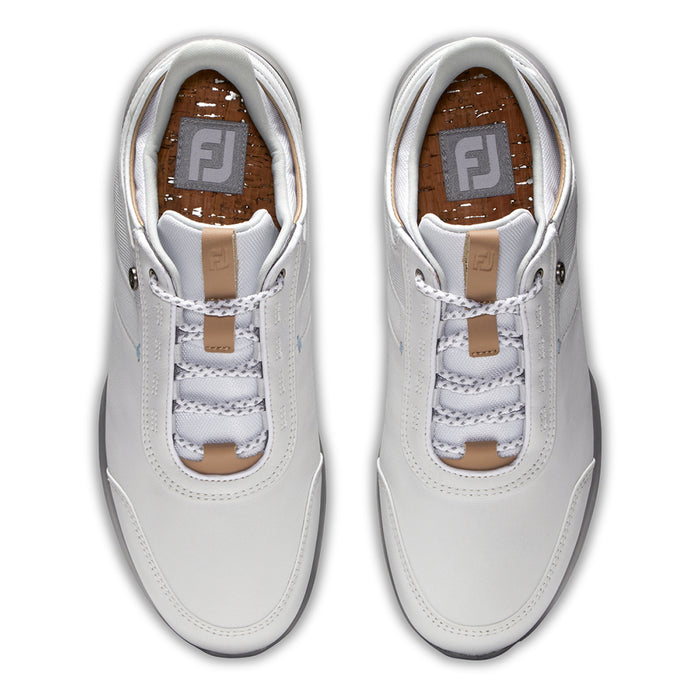 FootJoy FJ Stratos Luxury Casual Spikeless Golf Shoes Previous Season Style White - 21 Women