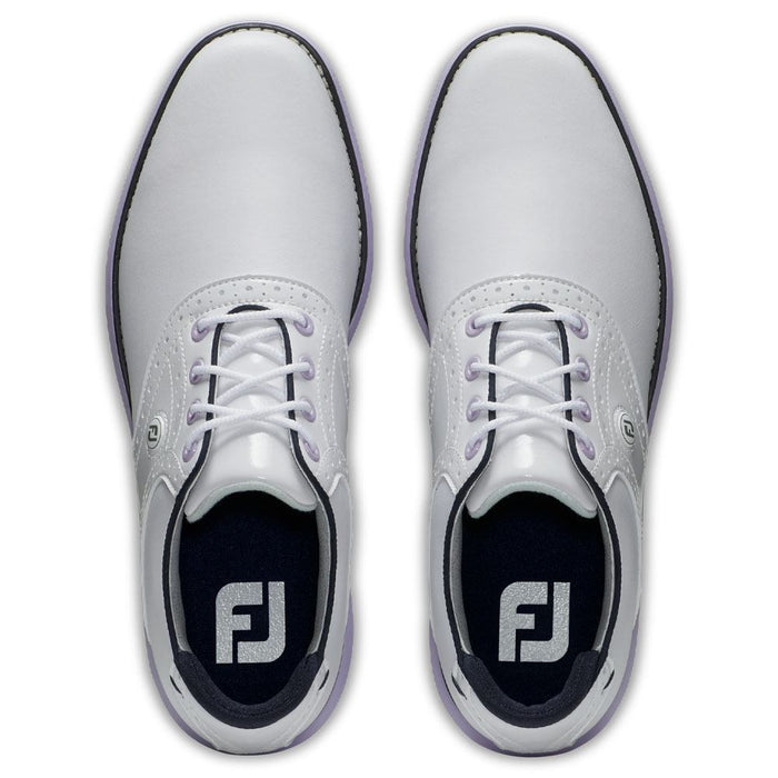 FootJoy Traditions Golf Shoes Previous Season Style White/Purple - 24 Women
