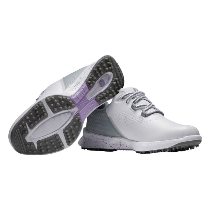 FootJoy Fuel Spikeless Golf Shoes Previous Season Style White/Gray - 24 Women
