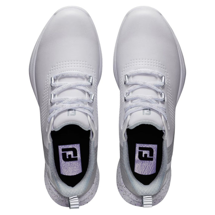 FootJoy Fuel Spikeless Golf Shoes Previous Season Style White/Gray - 24 Women