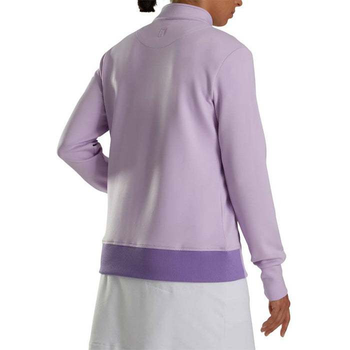 FootJoy Full-Zip Knit Color Block Golf Jacket Purple Cloud - FA23 Women