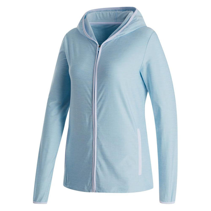 FootJoy Full-Zip Spacedye Hoodie Golf Jacket Blue - FA23 Women