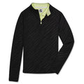 FootJoy Half-Zip Embossed Golf Pullover Black - FA23 Women