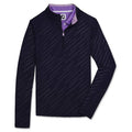 FootJoy Half-Zip Embossed Golf Pullover Navy - FA23 Women